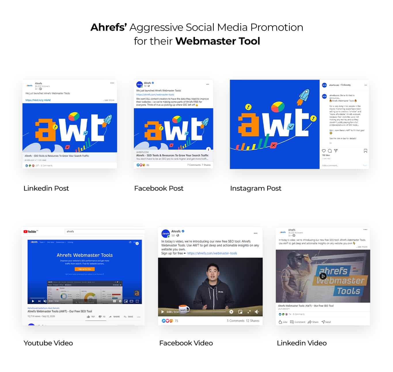 Ahrefs Webmaster Tool Promotion on Social Media